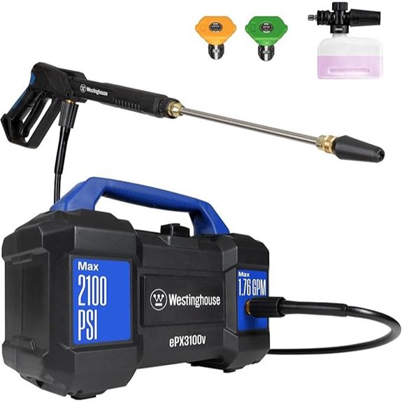 The 7 Best Pressure Washers of 2026 - Power Through Dirt With Ease 6 Westinghouse ePX3100v Electric Pressure Washer (2100 PSI)