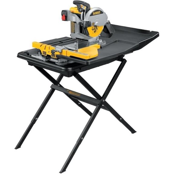 DEWALT Wet Tile Saw with Stand 10-Inch Corded (D24000S)