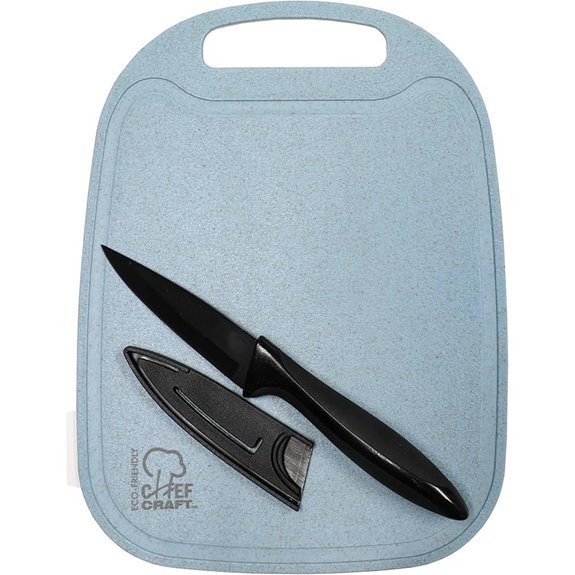 15 Best Cutting Boards for Chef Knives in 2026 (Top Picks) 6 Chef Craft Wheat Straw Cutting Board & Knife Set