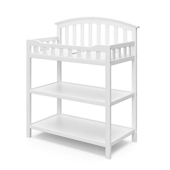 Graco White Changing Table with Water-Resistant Pad