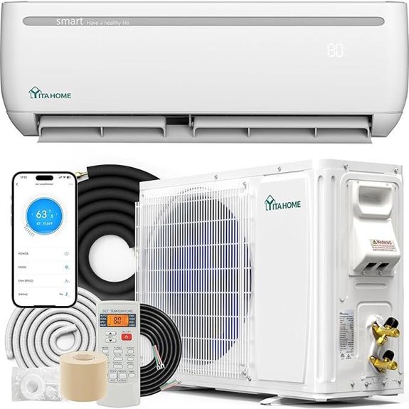 15 Best Mini Split AC Heat Pumps for Efficient Cooling and Heating in 2026 6 YITAHOME 12000 BTU WiFi Mini Split Air Conditioner