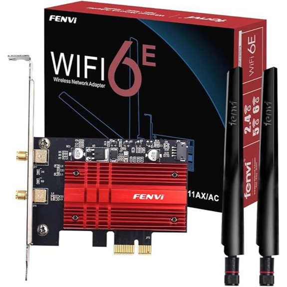 WiFi 6E AX210 PCIe Network Card with Bluetooth