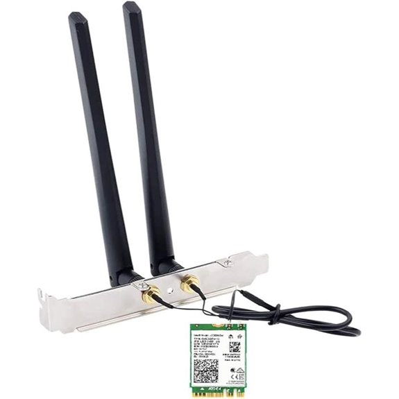 AX210NGW WiFi 6E Card with Antennas & Accessories