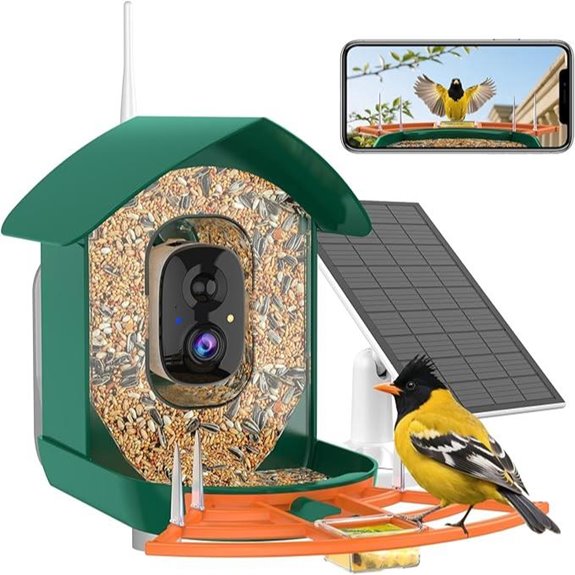 15 Best Premium Bird Feeders That Attract a Spectrum of Feathered Visitors 5 WiFi Bird Feeder with Camera Night Vision App Notification