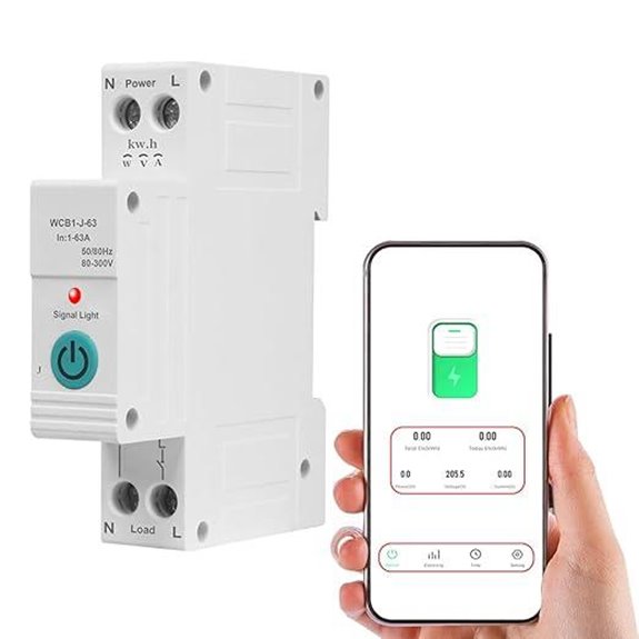 15 Best Circuit Breaker Smart Panels for Enhanced Home Safety and Control 9 Diymore 63A WiFi Circuit Breaker with Remote Control