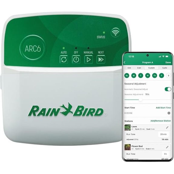 15 Best Smart Irrigation Controllers to Keep Your Lawn Green and Water Use Efficient 5 Rain Bird ARC6 WiFi Indoor Smart Irrigation Timer