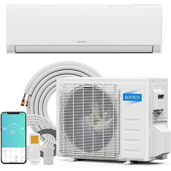15 Best Mini Split AC Heat Pumps for Efficient Cooling and Heating in 2026 5 ROVSUN 9000 BTU WiFi Mini Split Air Conditioner