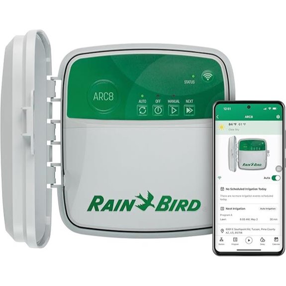 15 Best Smart Irrigation Controllers to Keep Your Lawn Green and Water Use Efficient 11 Rain Bird ARC8 WiFi Smart Irrigation Timer (8 Zones)