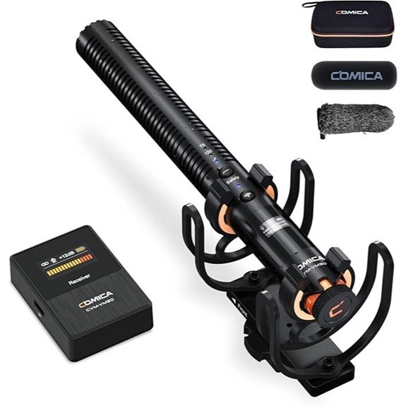 15 Best Shotgun Mics for Filmmaking in 2026 17 COMICA VM30 Wireless Shotgun Microphone for Cameras