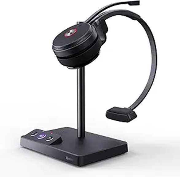 Yealink WH62 Wireless DECT Headset with Noise Canceling