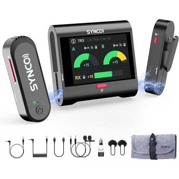 SYNCO G3 PRO Wireless Microphone with Dual Lavalier