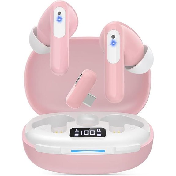 RYR Wireless Gaming Earbuds with Noise Cancelling Mic