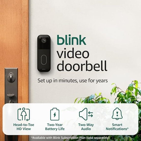 15 Best Premium Video Doorbells That Combine Security and Style in 2026 10 Blink Video Doorbell with HD View & Two-Year Battery