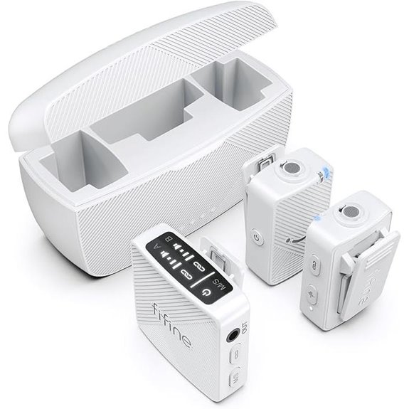 FIFINE Wireless Lavalier Microphone System (M9 White)