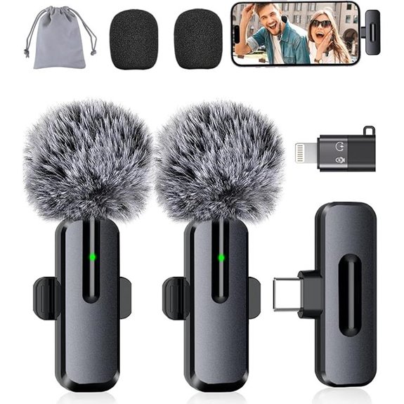 15 Best Wireless Microphone Kits of 2026 for Professional Sound Quality 16 Wireless Mini Microphone for iPhone & Android (2-Pack)