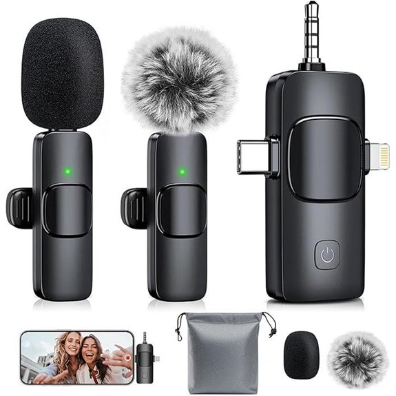 15 Best Microphones for Vlogging in 2026 That Stand Out 5 3-in-1 Wireless Microphone for iPhone and Camera