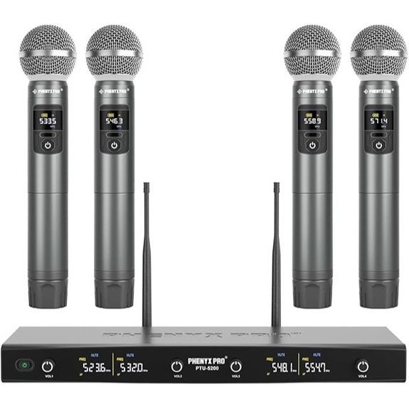 10 Best Professional Microphones for Studio and Live Performances in 2026 9 wireless microphone system four