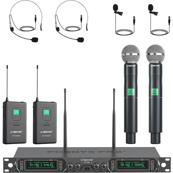 15 Best Wireless Microphone Kits of 2026 for Professional Sound Quality 4 Phenyx Pro 4-Channel Wireless Microphone System