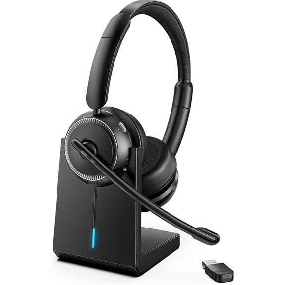 Wireless ANC & ENC Headset with Microphone