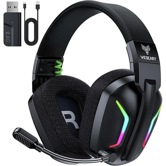 15 Best Wireless Gaming Headsets of 2026 for Immersive Play 5 Wireless Gaming Headset with Noise Canceling Microphone