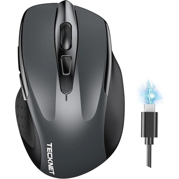 TECKNET Wireless Rechargeable Bluetooth & USB Mouse