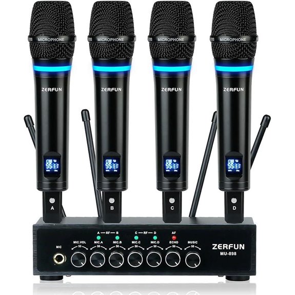 10 Best Professional Microphones for Studio and Live Performances in 2026 4 wireless rechargeable microphone system