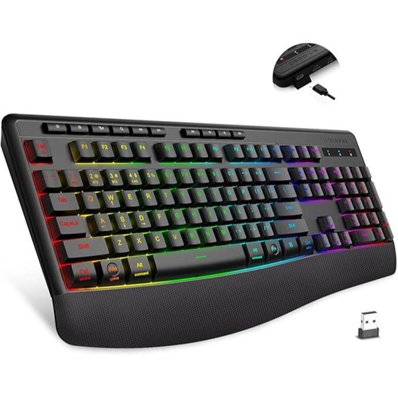 10 Best Professional Keyboards That Deliver Precision and Comfort 10 Premium Wireless Bluetooth RGB Keyboard with Wrist Rest