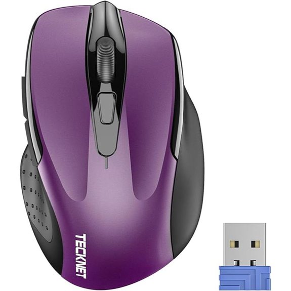 TECKNET Wireless Mouse 6-Button 24-Month Battery