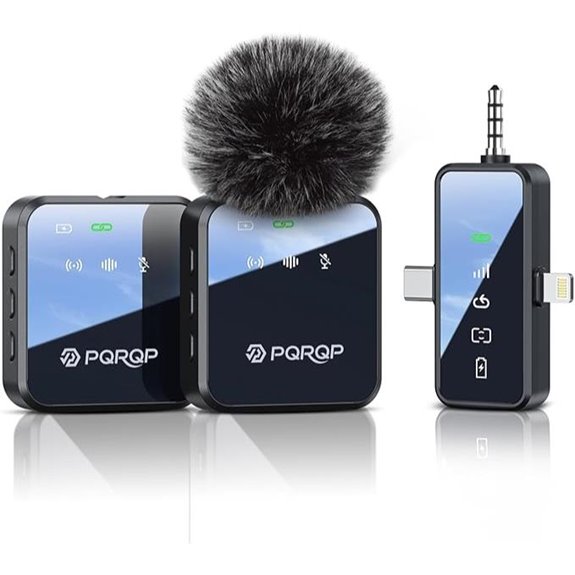 15 Best Microphones for Vlogging in 2026 That Stand Out 18 PQRQP 3-in-1 Wireless Microphone for Smartphones