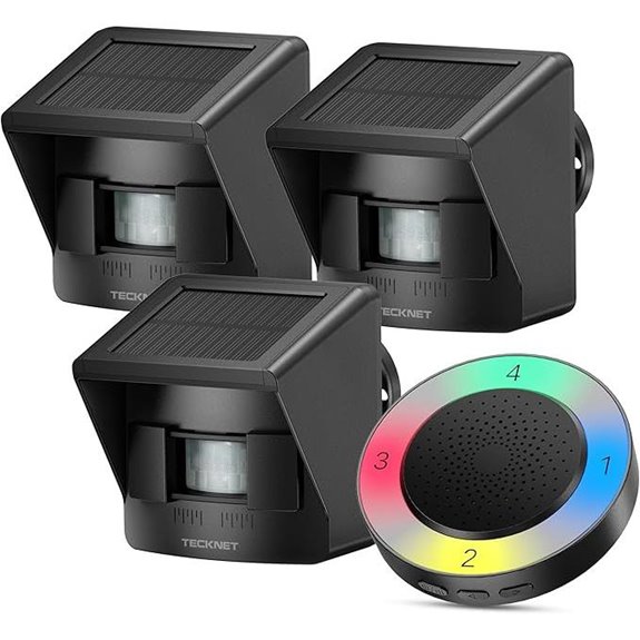 15 Best Wireless Driveway Alarms of 2026 for Enhanced Security 5 TECKNET Solar Wireless Driveway Alarm System