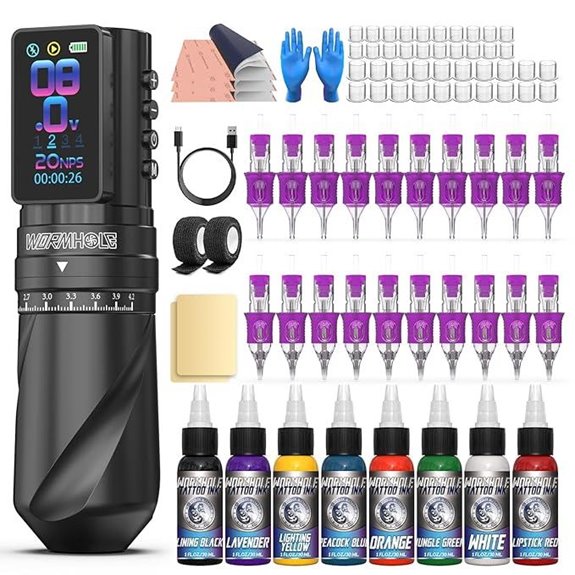15 Best Tattoo Machine Kits for Artists in 2026 – Top Picks and Reviews 7 Wormhole Wireless Tattoo Kit with Adjustable Modes
