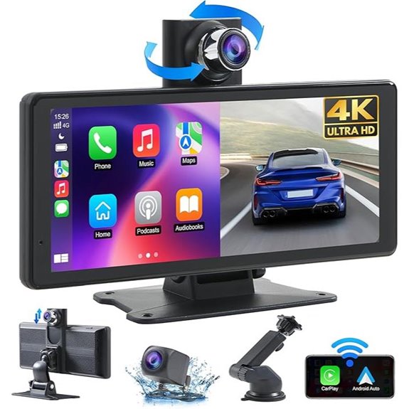 wireless touch screen dashcam