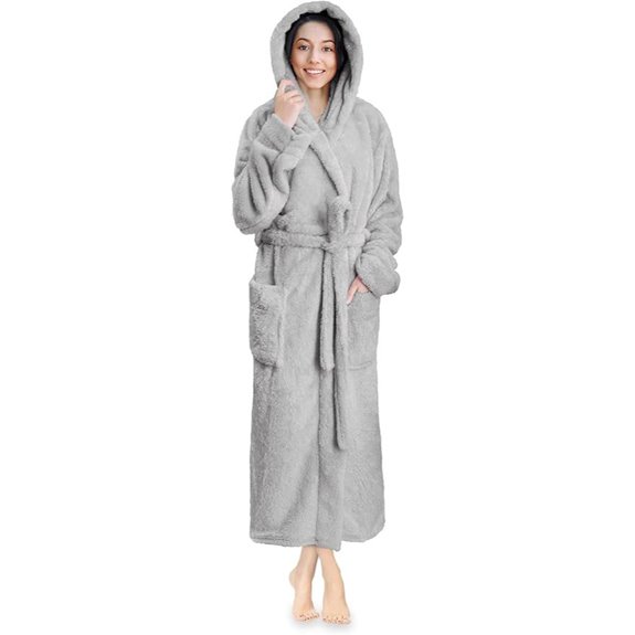 15 Best Luxury Spa Robes for a Luxurious Spa Experience 7 PAVILIA Women Hooded Plush Fleece Sherpa Robe