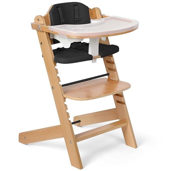 15 Best Adjustable High Chairs for Comfort and Convenience in 2026 12 Cowiewie Wooden Adjustable High Chair for Babies