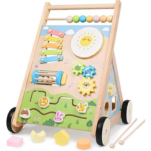 15 Best Premium Baby Walkers That Combine Safety, Style, and Comfort 6 Wooden Baby Walker with Wheels for Toddlers