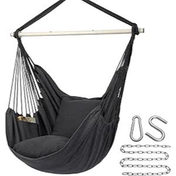 15 Best Outdoor Swing Chairs That Combine Comfort and Style in 2026 3 Y- STOP Hammock Chair with Cushions and Hardware