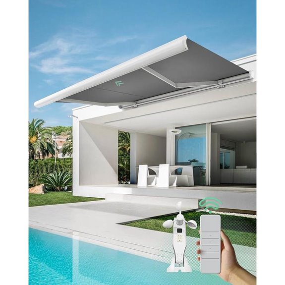 10 Best Motorized Awnings That Combine Convenience and Style in 2026 4 Yoolax 12'x8.2' Motorized Retractable Patio Awning