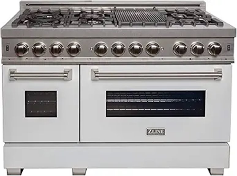 14 Best Dual Fuel Ranges of 48 Inches for Professional-Grade Cooking 5 ZLINE 48