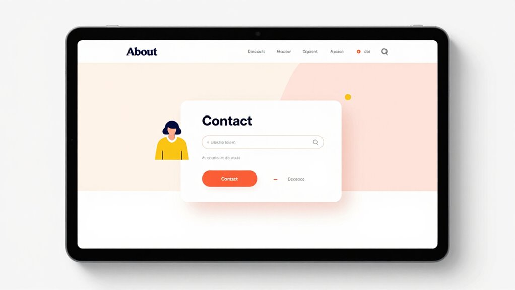 create trustworthy contact page