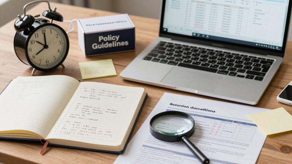 documenting data retention rationale