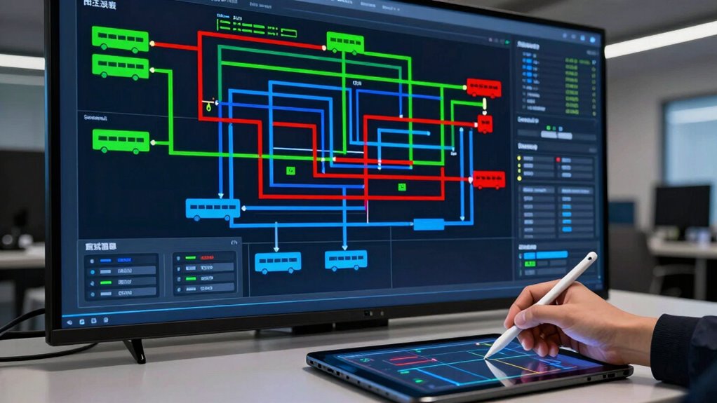 efficient routing and color coding