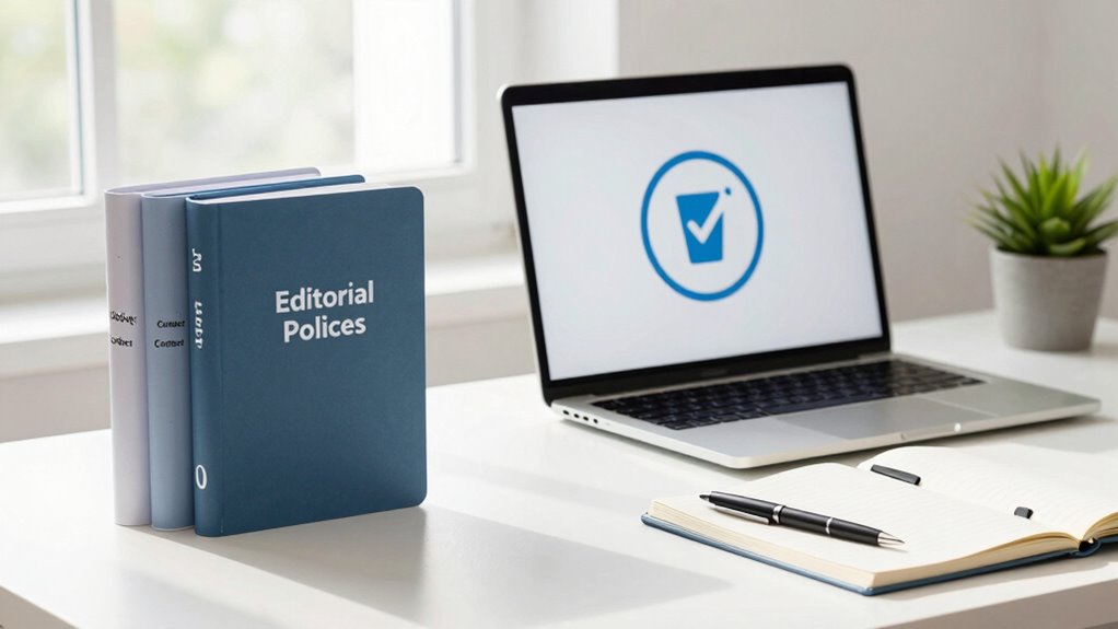 establish clear editorial policies