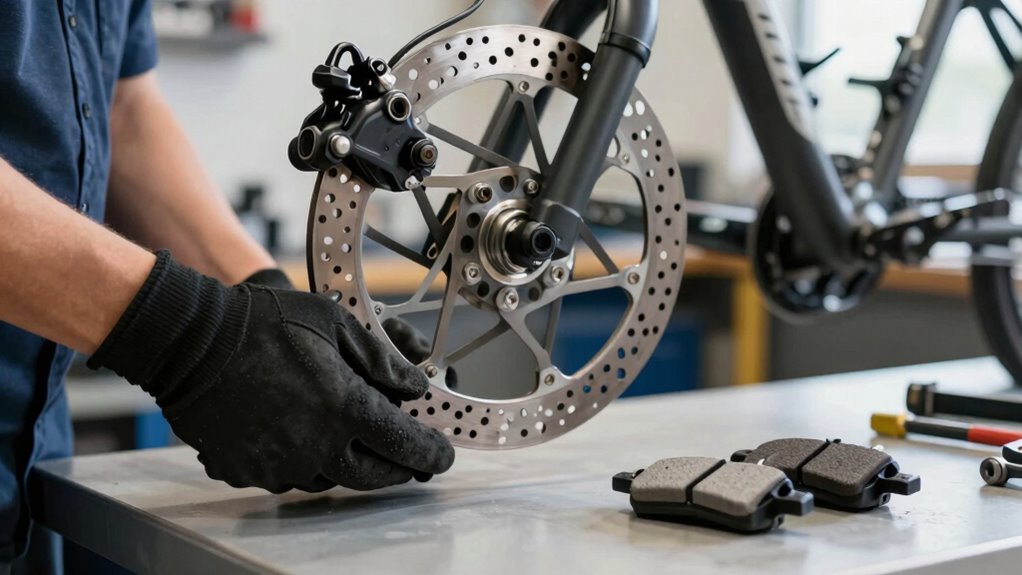 inspect monitor replace brake pads