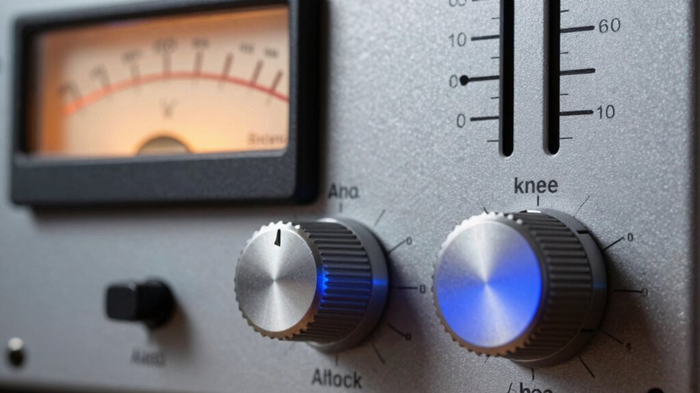 Compression Without Confusion: Ratio, Knee, Attack, Release 7 knee setting controls compression transition