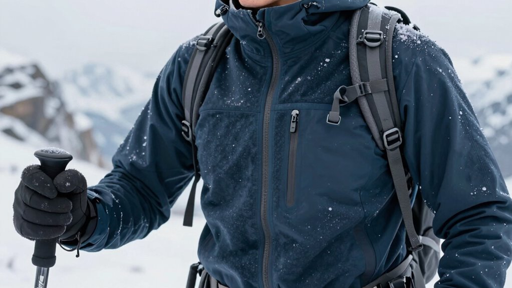 layered clothing for warmth