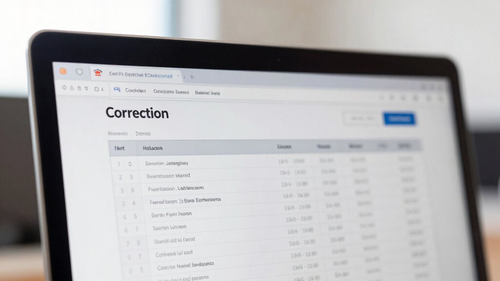 transparency and error correction