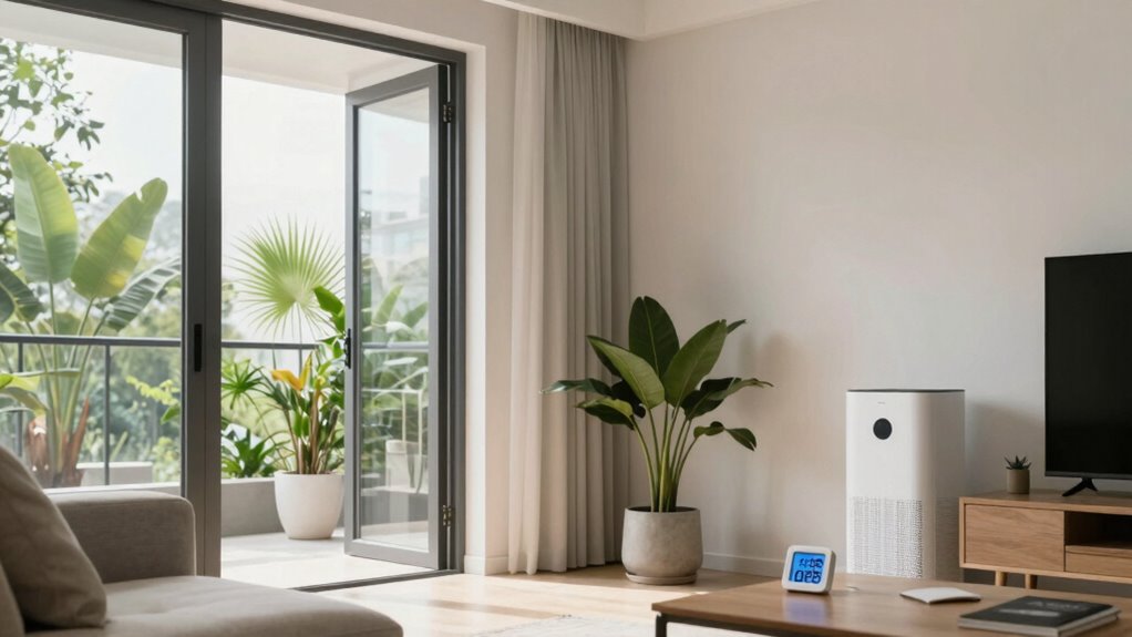 use exhaust fans and dehumidifiers