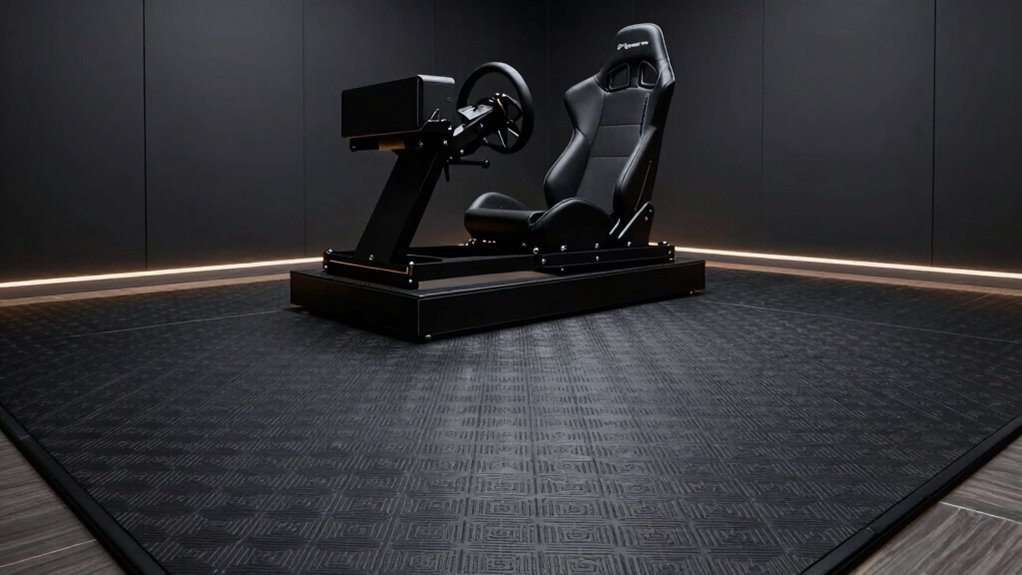 How to Create a More Comfortable Sim Racing Floor Setup 4 choose durable comfortable flooring