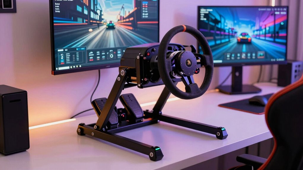 compact stable racing stands