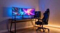 enhances gaming room ambiance